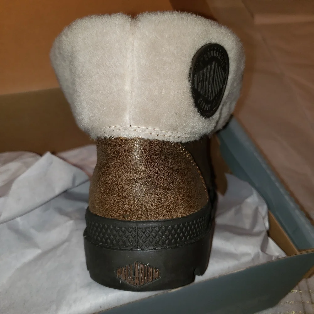Palladium New CHILDREN's 2 ZIP Leather PILOT Cuffed KIDS Boots UNISEX NIB